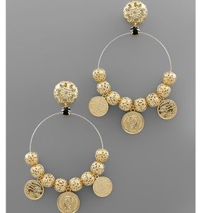Coin Statement Earrings
